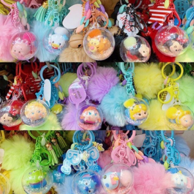 พวงกุญแจพู่ๆDisney พวงกุญแจDisney Tsum Tsum