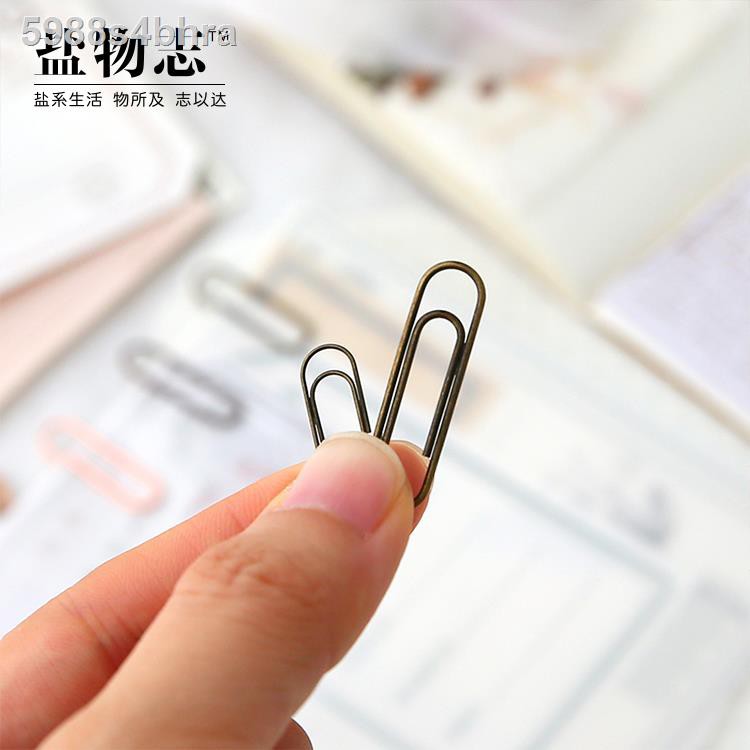 【stationery】 Salt Wuzhi retro large / mini paper clip junkjournal hand ...