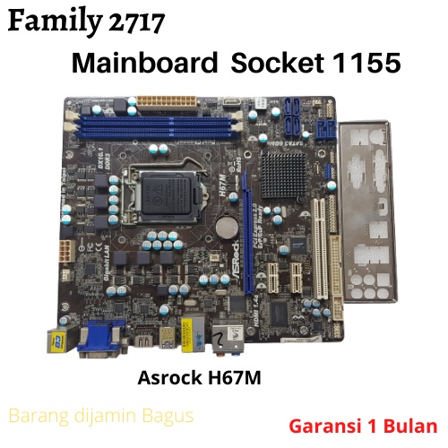 Mianboard Asrock H67M ซ็อกเก็ต 1155 Ddr3