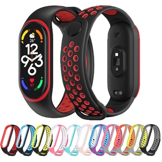 เปลี่ยนสายรัดข้อมือ TPU สำหรับ Mi Band 3 4 5 6 7 miband 7 สายนาฬิกา miban 6/5 เปลี่ยนสายนาฬิกา