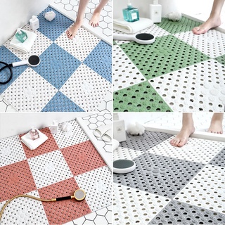 ราคาส่ง2แผ่นขึ้นไป Bath mat แผ่นยางกันลื่น แผ่นกันลื่นในห้องน้ำ ระบายน้ำได้ดี ทำความสะอาดง่าย สินค้าขายต่อ1แผ่น