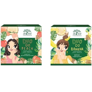 De Leaf Thanaka Duo*2 De Leaแป้งฝุ่น ทานาคา ดูโอ บานาน่า พีช จบปัญหาผิวมัน คุมมัน บอกลาสิว (1ชิ้น)