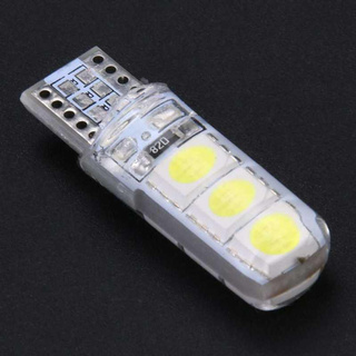 New Alitech 10pcs T10 SMD5050 LED กันน้ำรถไฟปรับแสง Auto หลอดไฟสีขาว