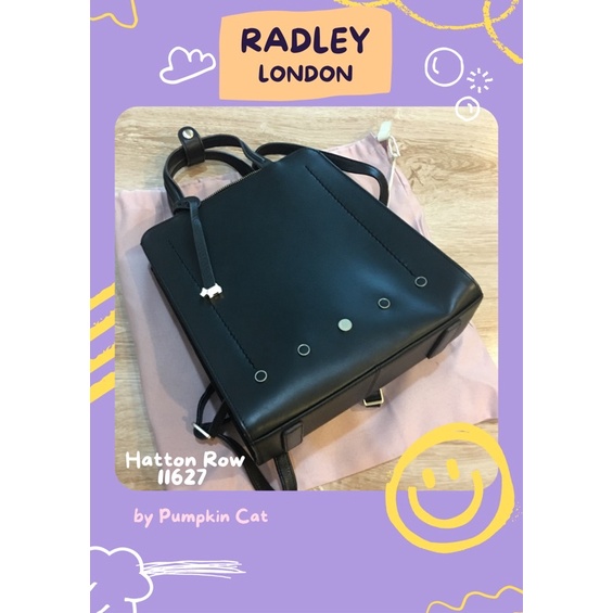 กระเป๋า เป้ Radley London รุ่น Hatton Row สีดำ กระเป๋าสะพายหลัง มือสอง