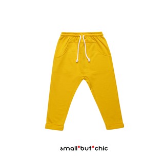 กางเกงขายาวเป้ายานกระเป๋าหน้า สีเหลืองมัสตาร์ด_small but chic