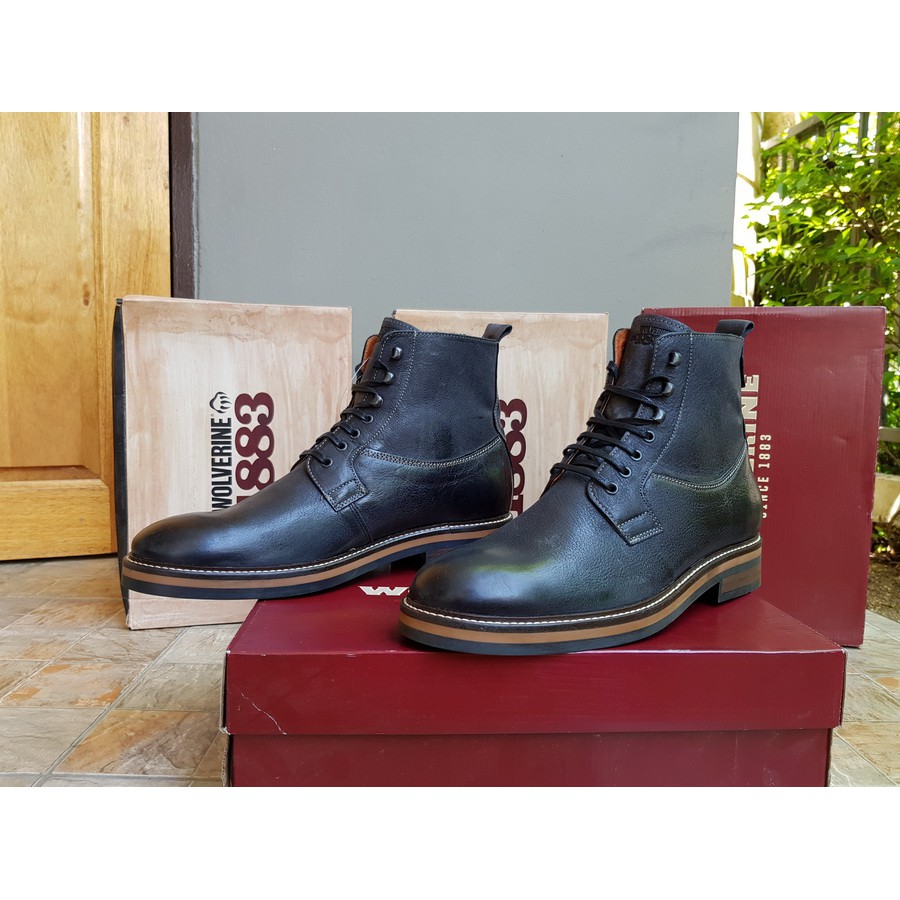 Wolverine Ramon Black Leather (Made in Portugal)