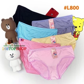 กางเกงในผู้หญิง [10ตัว xL ราคาถูกสุด คละสี กางเกงในสตรี กางเกงในผ้าฝ้าย Cotton Underwear Panties