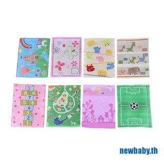 【 Newbaby 】บ้านตุ๊กตาทอมือ 1:12 พรมจิ๋ว Diy ลายการ์ตูนตุรกี