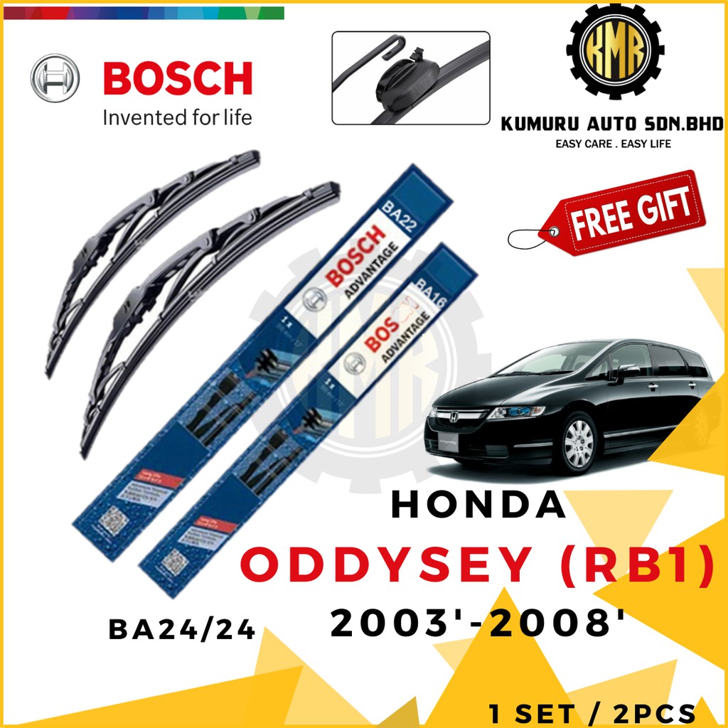1 ชุด - Honda Odyssey RB1 RB2 2003-2008 Wiper - BOSCH Advantage Wiper Front BA28/14