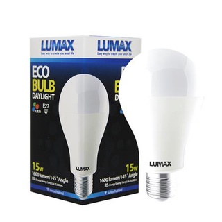 [พร้อมส่ง] HomeDoDee หลอด LED LUMAX ECO BULB 15 วัตต์ DAYLIGHT E27 หลอดไฟ LED