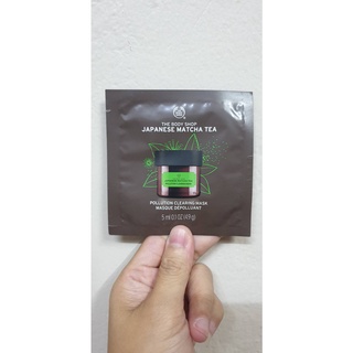 พร้อมส่ง The Body Shop Japanese Matcha Tea Pollution Clearing Mask 5 ml.