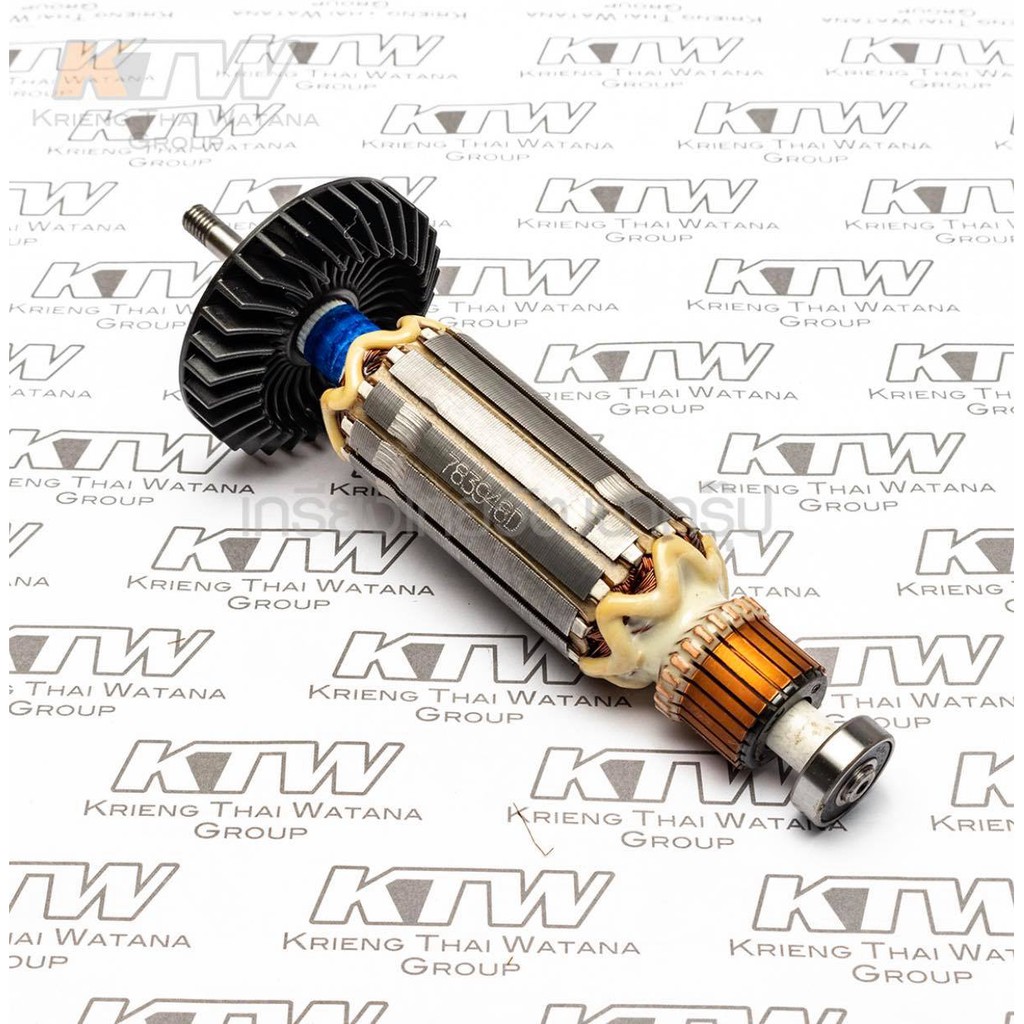[พร้อมส่ง] อะไหล่ ทุ่น Armature เครื่องเจียร์ มากีต้า Makita Maktec MT971,MT967, M9509, M9513B แท้ (515548-4)