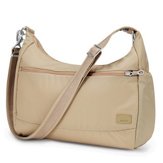 กระเป๋า pacsafe รุ่น CitySafe CS200 สีน้ำตาลครีม Almond
