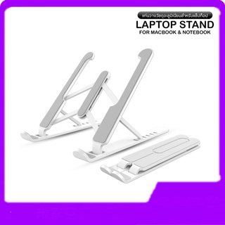 รุ่น P1 แท่นวางโน๊ตบุ๊ค พับเก็บได้ ที่วางไอแพด Laptop Stand Notebook Standกันลื่น ปรับได้ 7 ระดับ รองรับจอ7 นิ้วถึง 17นิ