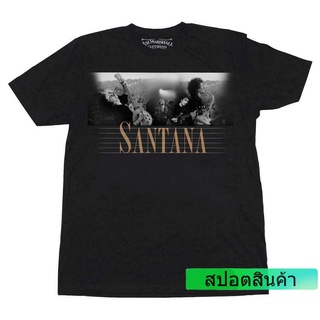 เสื้อยืดลําลองแฟชั่น แขนสั้น พิมพ์ลาย Carlos Santana Here And Then สไตล์ใหม่