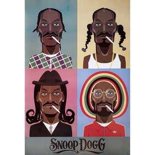 โปสเตอร์ รูปวาด กราฟฟิก นักร้อง สนูป ด็อก Snoop Dogg (1992-Now) POSTER 24"x35" Inch American Rapper Singer Actor