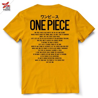 เสื้อยืดผ้าฝ้ายพรีเมี่ยมDextreme เสื้อยืดการ์ตูนวันพีซ One Piece Luffy