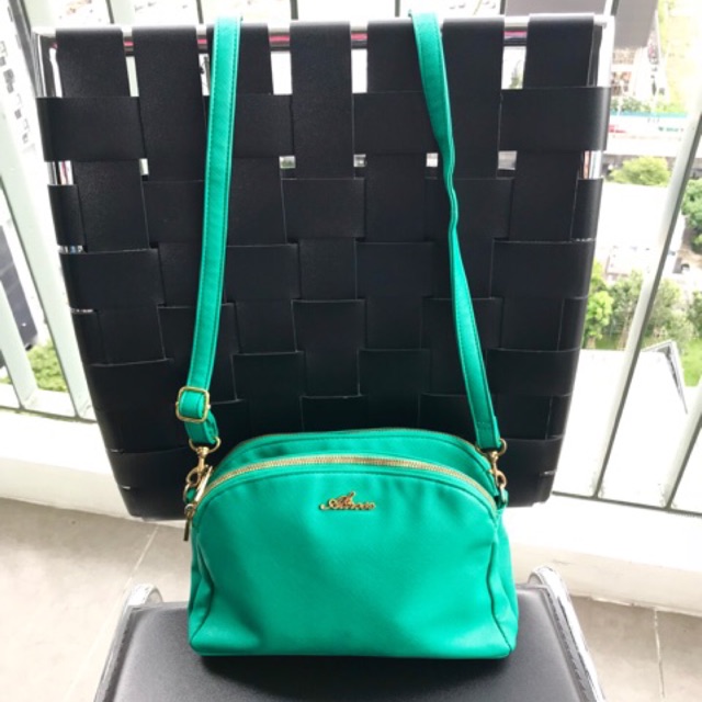 โค้ดส่วนลด 100฿ NEWJIAI [ALTROSE] กระเป๋าสะพายไหล่ สีเขียว Street brand ดังจากญี่ปุ่น