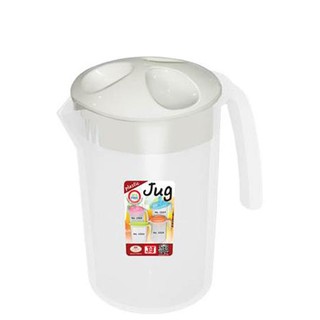 🔥สินค้าขายดี!! เหยือกน้ำ JCJ 1302 2 ลิตร สีขาว ภาชนะใส่น้ำและน้ำแข็ง PITCHER JCJ 1302 2L WHITE