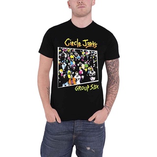 Z009Kesya เสื้อยืดผู้ชาย Circle Jerks T Shirt Group Sex Band Logo Official Mens discount Jerks,กระตุก