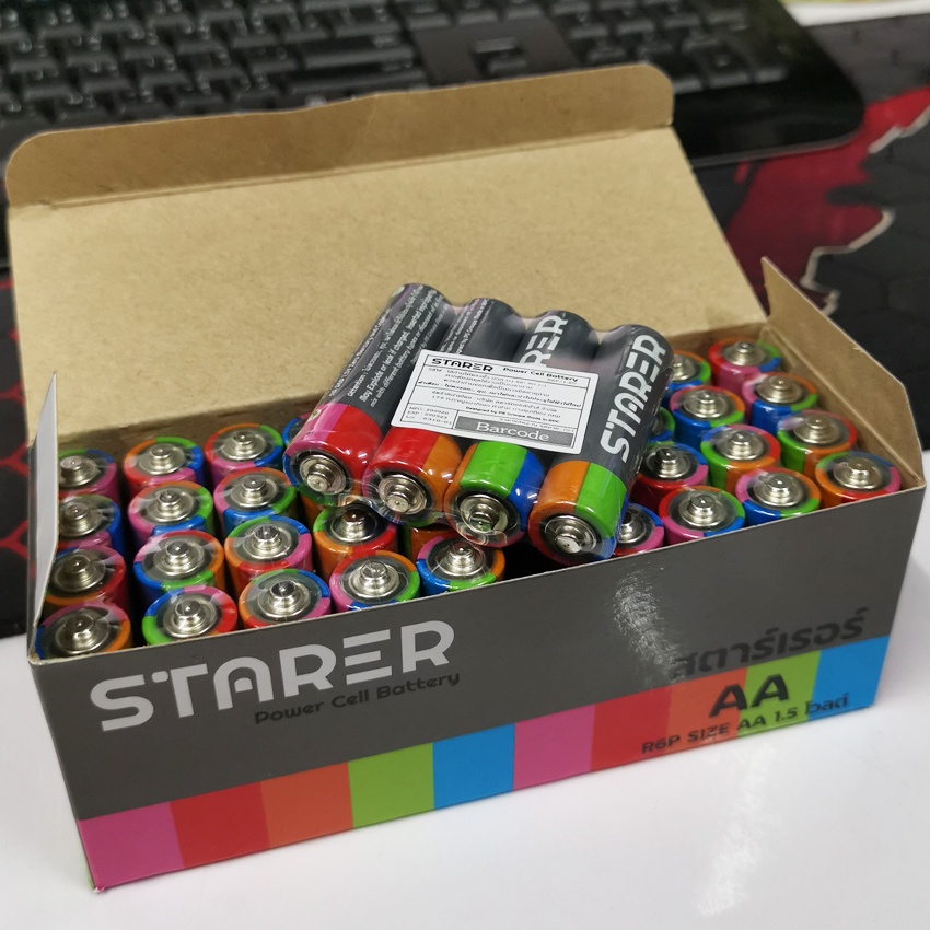 MKTOY ถ่าน ถ่าน2A ถ่านAA 1.5โวลด์ 1กล่อง40ก้อน และ 60ก้อน R6P-2