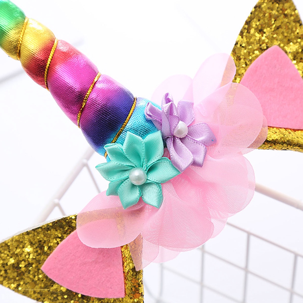 thumbnail image 2 of ZOIIWA 36Pcs Unicorn Birthday Party Hats Glitter 2 of 13