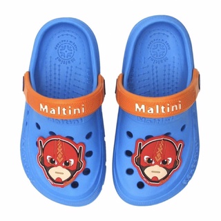 Maltini Super Heroes สีฟ้า 501-Burning มัลตินี่ ซุปเปอร์ฮีโร่ การ์ตูน รองเท้าเด็ก หัวปิด หัวโต