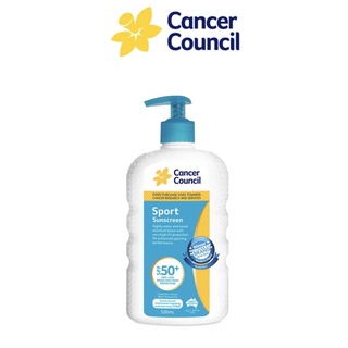 packageใหม่พร้อมส่ง!! Cancer Council Sport SPF50+ 200ml.และ 500ml. (Exp.2024)