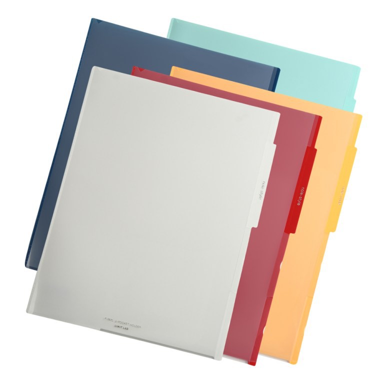 LIHIT Noie-Style Clear File 2 Pocket A4 (แฟ้มซอง 2 ช่อง) F-7670