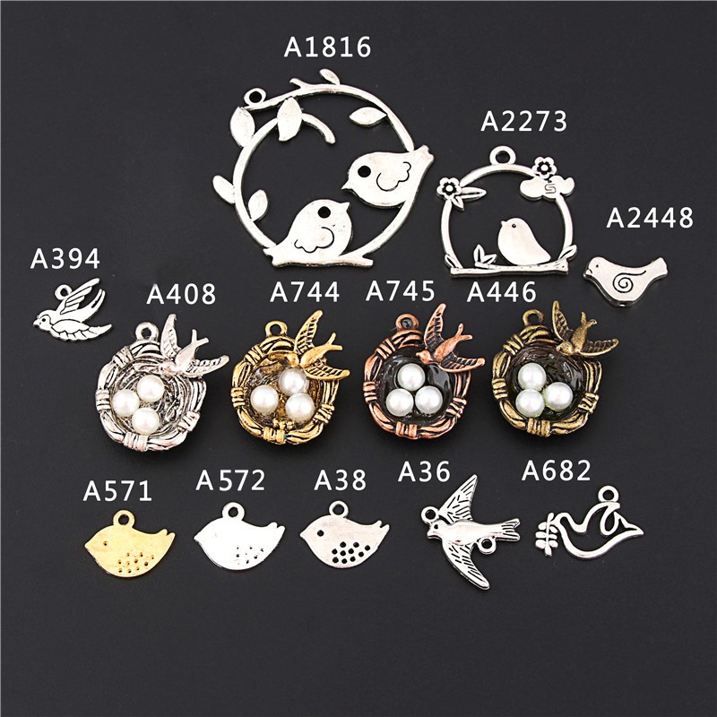 10 PC 4 สีน ่ ารัก Bird Nest นกบนต ้ นไม ้ Charms นกและสามไข ่ สร ้ อยข ้ อมือโลหะสร ้ อยคอเครื ่ องประดับผลการค ้ นหา