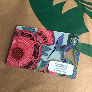 Starbucks card เปล่าไม่ขูดพิน