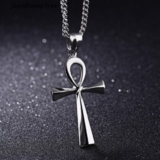 Jfth สร้อยคอโซ่ จี้อียิปต์ Ankh Crucifix