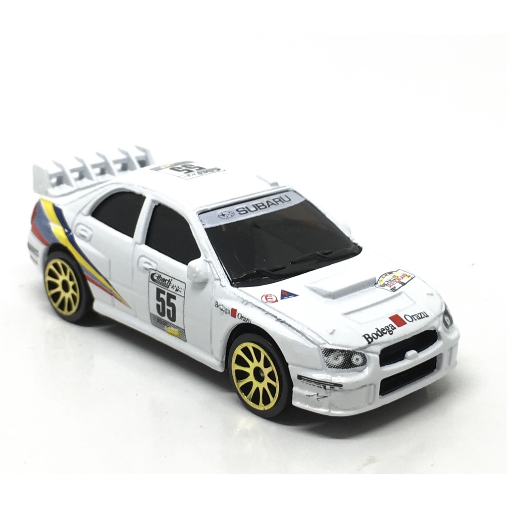 Majorette Subaru Impreza WRC - no.55 - White Color /Wheels 10SG /scale 1/57 (3 inches) no Package