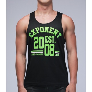 Exponent | 3D MESH X Belief Tank Top - Black เสื้อกล้าม