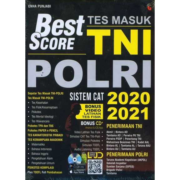BEST SCORE TEST QUESTION MATERIAL BOOK TNI TEST TNI POLRI SITEM CAT 2020 - 2021