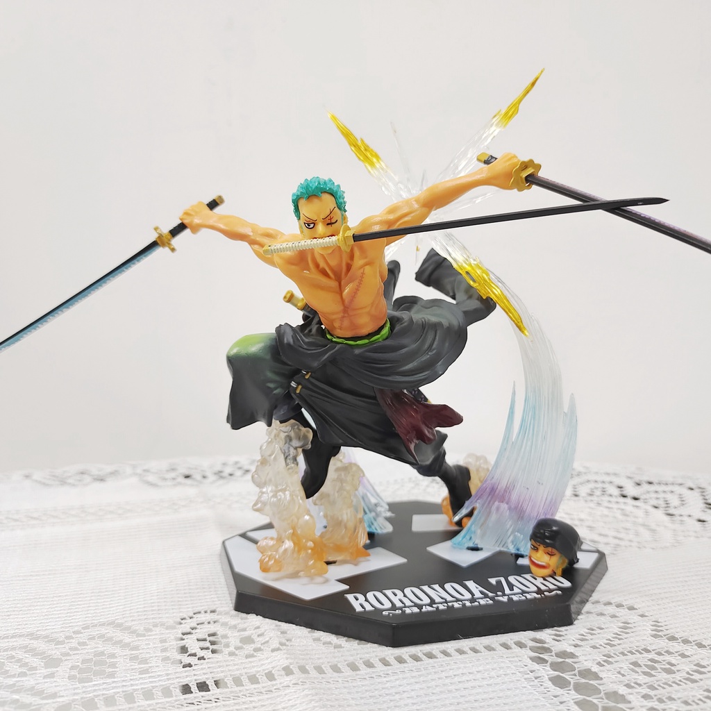 One Piece Action Figure ตุ๊กตาอะนิเมะตกแต่งของเล่น PVC Luffy Zoro Sauron Sanji Ace Usopp Phoenix ของขวัญวันเกิด - รูปที่ 7