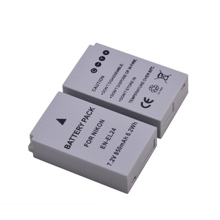 (แพ็คคู่ 2 ชิ้น) แบตเตอร์รี่กล้อง Nikon Camera Battery รหัสแบต EN-EL24