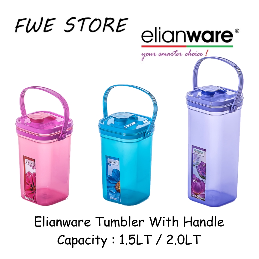 Elianware Tumbler With Handle / Tumbler With Bag / Bpa Free Tumbler ( 1.5LT / 2.0LT )