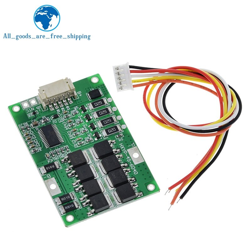 4S 20A 12.8V 14.4V 32650 32700 Lifepo4 Balanced BMS สําหรับเรือไฟฟ้าอย่างต่อเนื่องแหล่งจ่ายไฟ 12V รถ