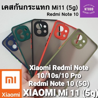 เคสโทรศัพท์ Xiaomi Redmi Note 10 / Redmi Note 10s / Redmi Note 10 5G เคสกันกระแทก หลังขุ่น คลุมกล้อง