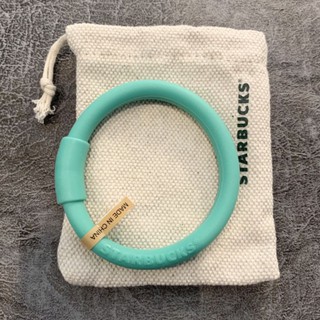 Starbucks Green Resealable Straw Bracelet With Pouch