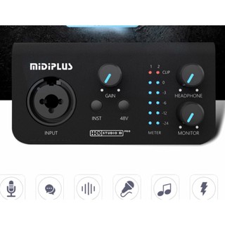 MIDIPLUS STUDIO M PRO 24 bit 192K ล่าสุด Audio Interface ศูนย์ประเทศไทย รับประกัน 1 ปึ