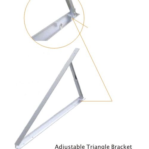 ขาสามเหลี่ยมปรับระดับ 15องศา ติดตั้งแผ่นโซล่าเซลล์ Triangle Bracket 15 Degeee for solar panel installation