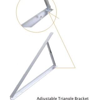 ขาสามเหลี่ยมปรับระดับ 15องศา ติดตั้งแผ่นโซล่าเซลล์ Triangle Bracket 15 Degeee for solar panel installation