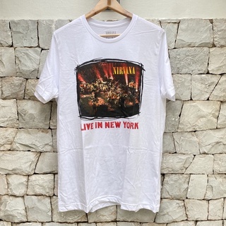 เสื้อยืดแฟชั่น เสื้อวง NIRVANA MTV UNPLUGGED ลิขสิทธิ์แท้ จาก Official วง