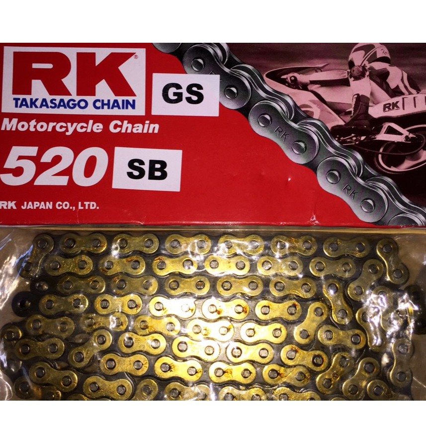 โซ่RK 520-120 สีทอง (เฉพาะแผ่นนอก)