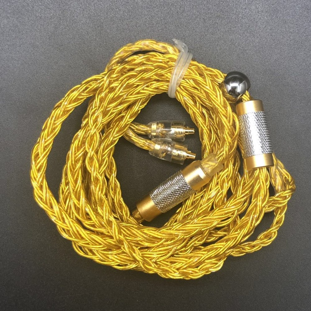 Jcally Gold JC16 16 แบ่งปันหูฟังอัพเกรดสาย MMCX/2Pin/QDC KZ C Pin สําหรับ SE215 KZ ZSN ZS10 PRO ZSX 