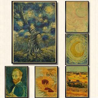 โปสเตอร์ภาพวาดสีน้ํามัน Van Gogh สําหรับตกแต่งบ้าน