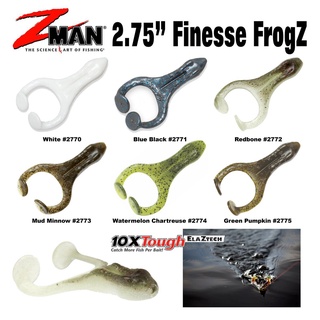 Z-Man Finesse FrogZ 2.75 " กบยาง Zman พอดีคำปลาช่อนทั่วเมืองไทย กบยางตกปลาช่อน