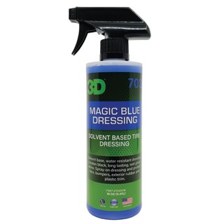 3D HD Magic Blue น้ำยาเคลือบยางและพลาสติกดำ ขวดใหญ่ 500ml